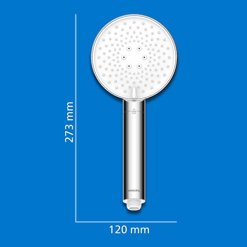 Philips Shower Head with Filter, Effectively Removes Chlorine and Other Large Particles, Three Spray Modes, Pressure Enhancing Design, 1 Month Filter Capacity - Image 5